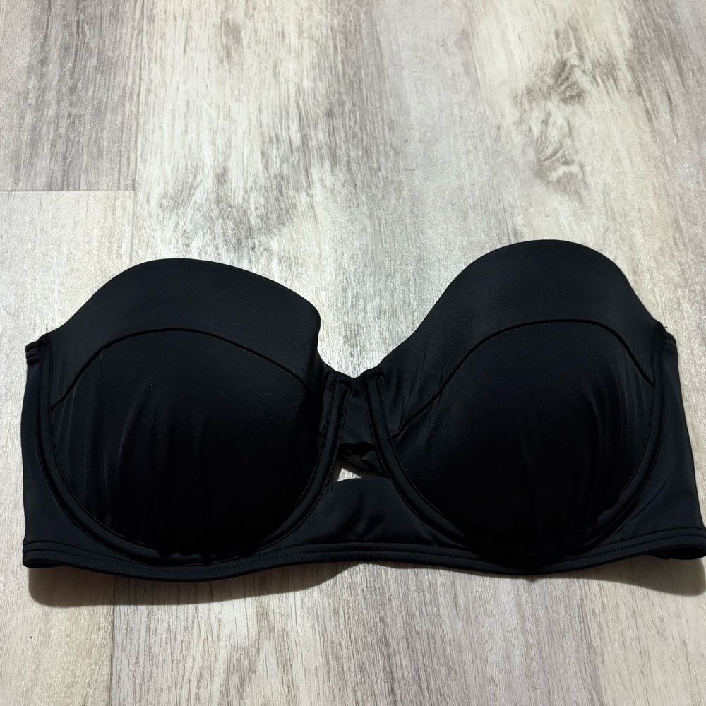 Sundazed 36C Black Strapless Bikini Top Bathing Suit